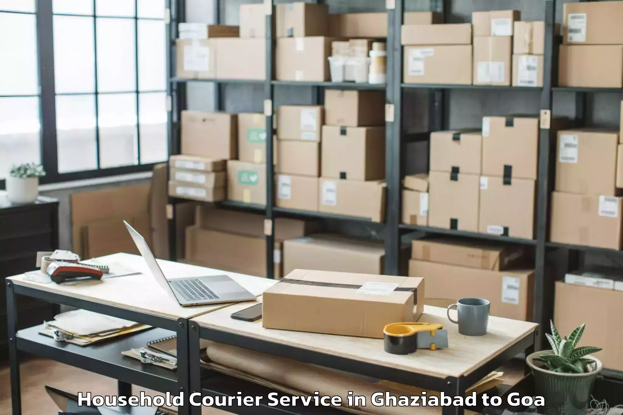 Easy Ghaziabad to Kankon Household Courier Booking